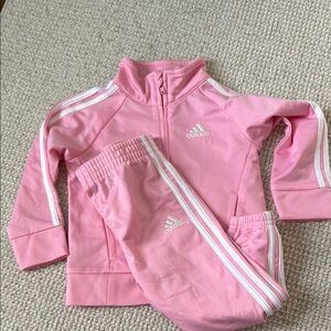 Adidas Pink Tracksuit Set
